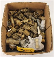 Large Assortment of Brass Fitting and more