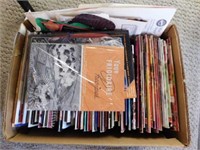 Box full of advertising cookbooks