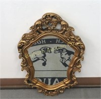 Wall Mirror w/ Gold Frame Approx. 17" x 28"