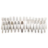 Assorted sterling flatware including Tiffany