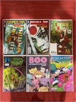 6 bagged and backed comics