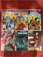 6 bagged and backed comics