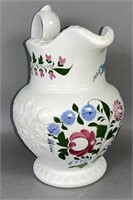 Adams type floral design pitcher ca. 1835; Adams