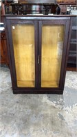 Oak Two Door Bookcase