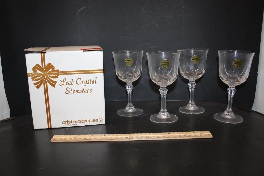 Lead Crystal Stemware   in box