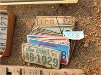 Box of Pickup License Plates