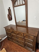 Wooden Dresser w/ Mirror