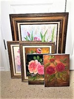 Carol Lenhart Floral Paintings on Canvas