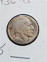 1936-D Buffalo Nickel