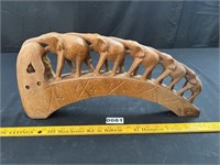 Large Norleans Carved Elephants*