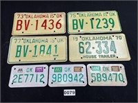 Oklahoma License Plates, Motorcycle Plates