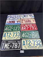 Illinois/Missouri License Plates
