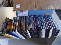 Box of DVDS, VHS - Various Genre