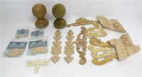 ASSORTED COLLECTION OF WOOD APPLIQUES