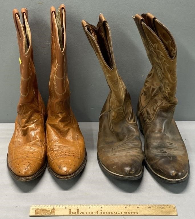 2 Pair Cowboy Boot Western Interest