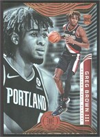 Shiny RC Greg Brown III Portland Trail Blazers