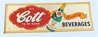 COTT EXTRA DRY GINGER ALE ADVERTISING SIGN