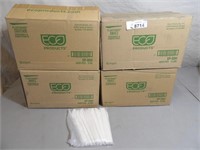 4 Cases Eco Products 10000 Plastic Knives