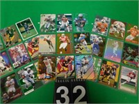 3 Sheets of Football cards