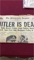 "The Philadelphia Inquirer" May 2, 1945 Hitler is