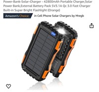 Power-Bank-Solar-Charger - 42800mAh