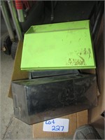 box of plastic trays