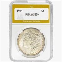 1921 Morgan Silver Dollar PGA MS65+