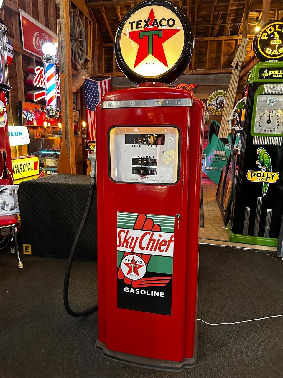 6.4ft Tall Tokheim Texaco Pump