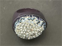 Swarovski Chunky Blue Statement Ring