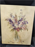PREOWNED Floral Canvas Painting