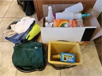 Lot of Cleaning Supplies, Cleaning Cloths,
