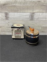 Vintage Tobacco Jar With Original Box