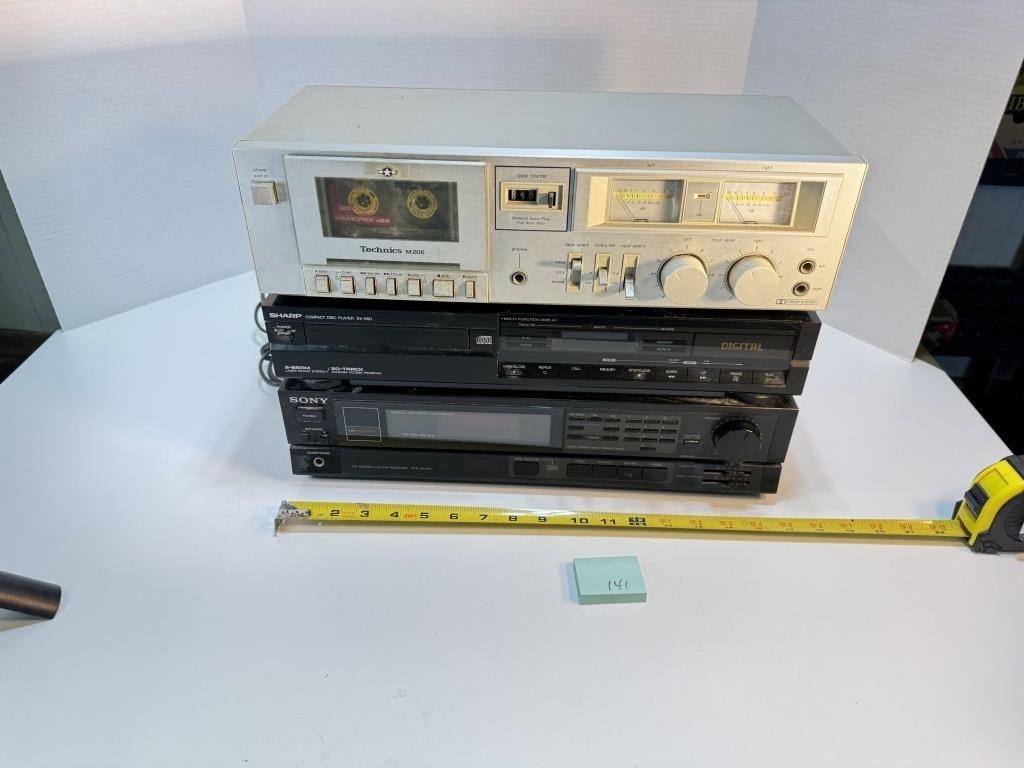 Untested Reciever, Cassette & CD Players