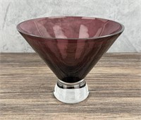 LSA International Purple Glass Bowl