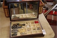 JEWELRY BOX AND CONTENTS