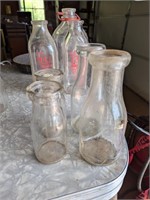 Unmarked dairy bottles 4 ct