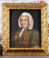 A 19th C Oil On Canvas Portrait of an English