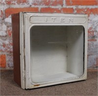 Iten Biscuit Tin Cover w/later wood box