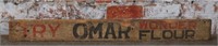 A Country Store Advertising Plank for Omar Wonder