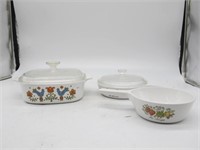 SET 3 CORNNINNG WARE DISHES LARGEST 10.5"