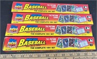 4 Mini Baseball Card Sets.