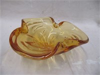 11" AMBER ART GLASS