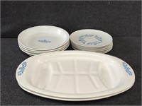 Corning Ware Serving Platters(2) and Plates