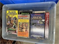 VHS Tapes in Plastic Tub 12+