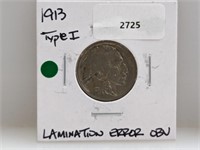 1913 Type 1 Buffalo Nickel