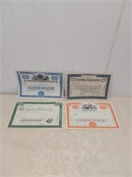 Misc Stock Certificates