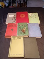 Box Flat Of 1900 - 1920's Antique Books.