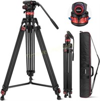 NEEWER 74 Pro Video Tripod with Fluid Head