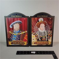 Pub World King Henry VIII Collectible Pub Signs