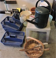 Gardening Baskets, Flower Pots, Plastic Pails Etc